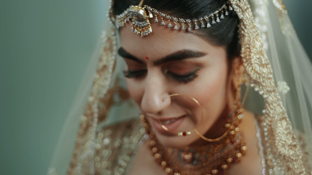 A frame from the Anita & Reshu wedding film