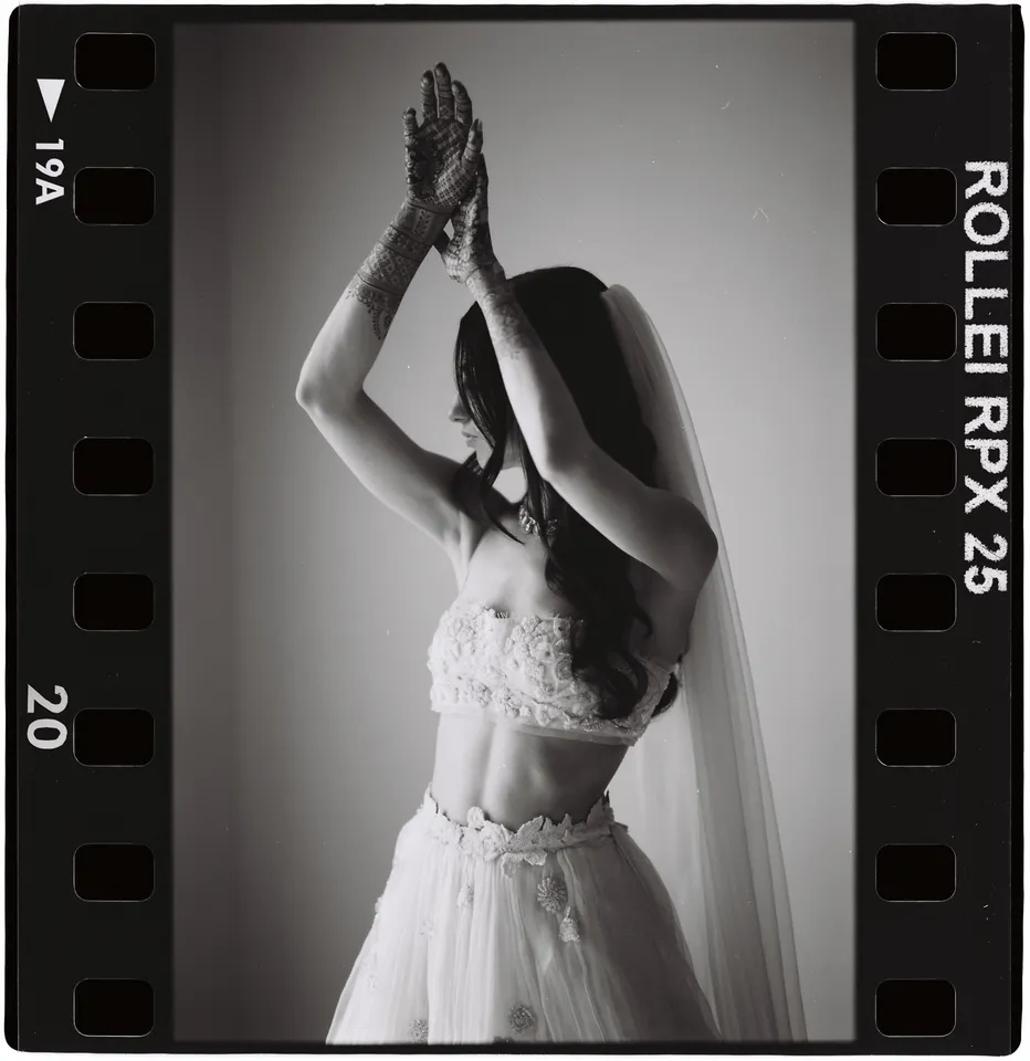 A moment before the ceremony — Rollei RPX 25