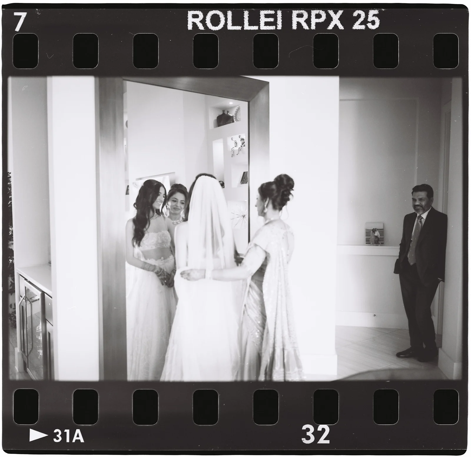 The bridal party — Rollei RPX 25, 35mm