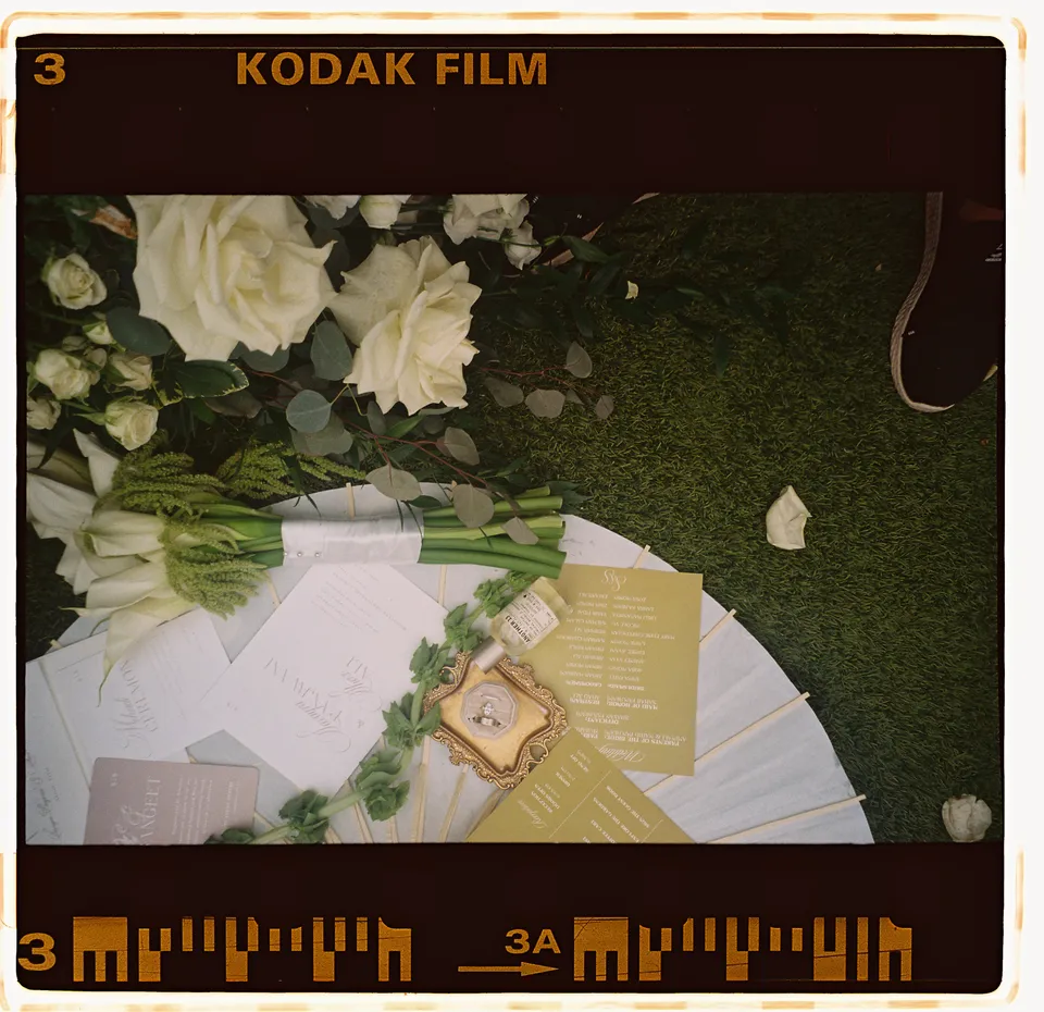 Wedding details — colour film