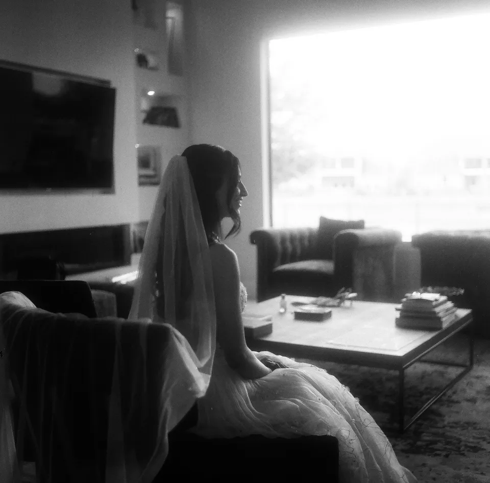 A quiet moment by the window — Rolleiflex 6×6